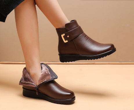 Orthopädische Lederstiefel für Damen Drune