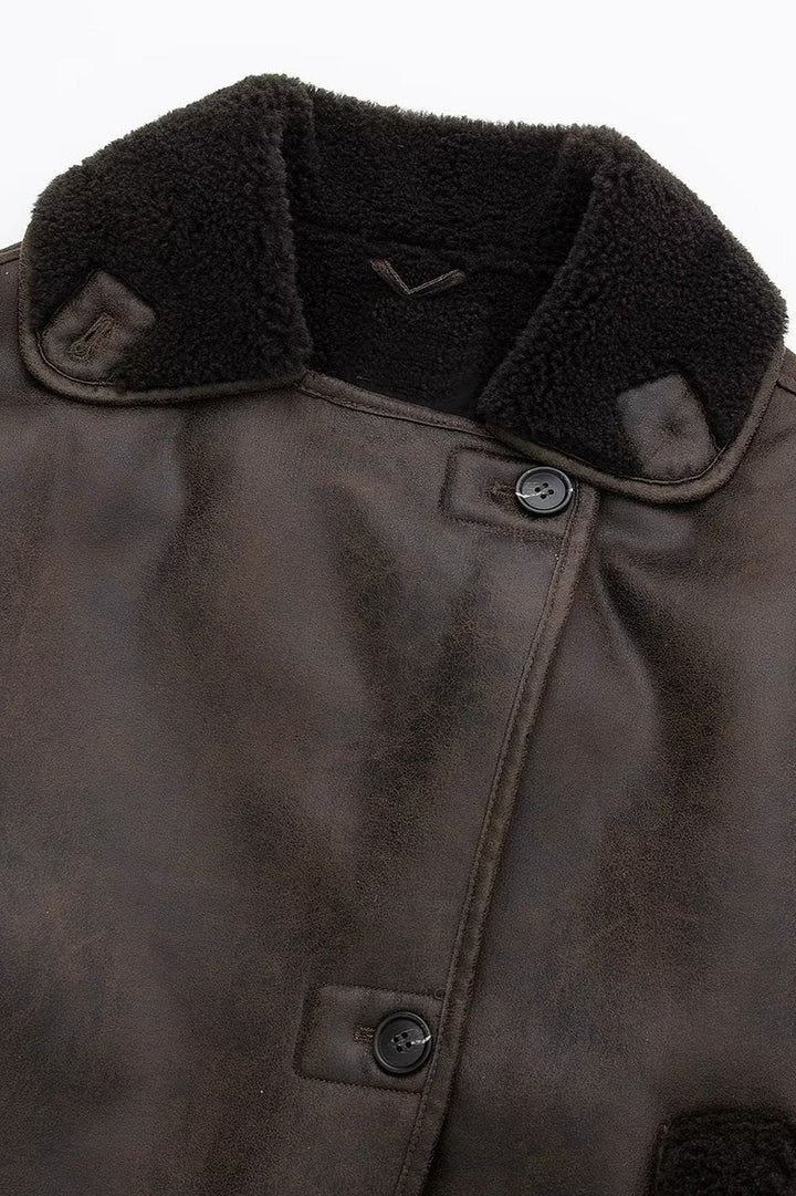 Drune | Gewend Shearling Jacke