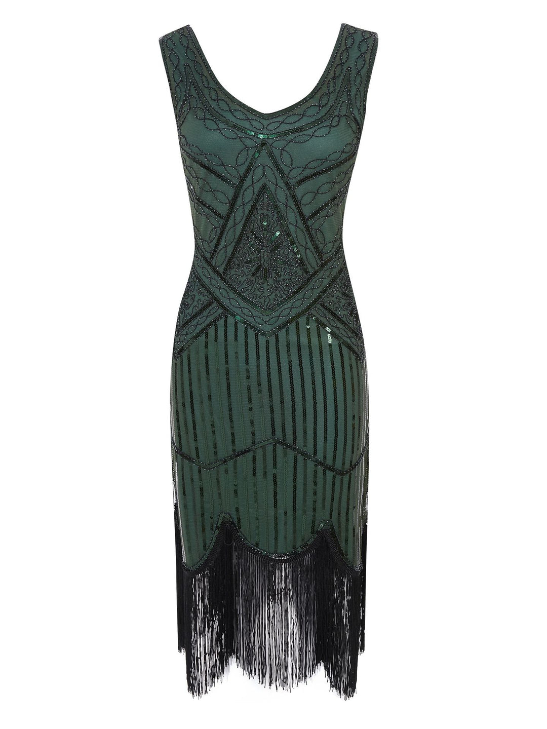 Drune | 1920Er Gatsby-Kleid Schwarz Gold