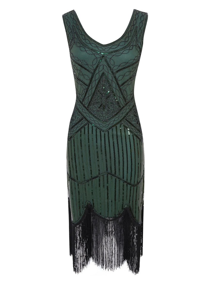 Drune | 1920Er Gatsby-Kleid Schwarz Gold