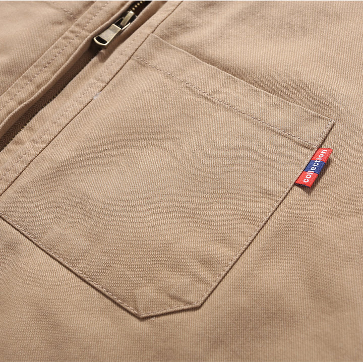 Herren Robust gefütterte Canvas-Arbeitweste mit Rautenstepp-Innenfutter und Brusttaschen Drune