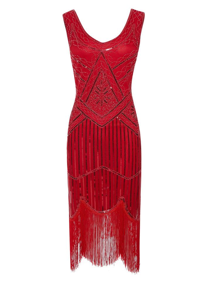 Drune | 1920Er Gatsby-Kleid Schwarz Gold