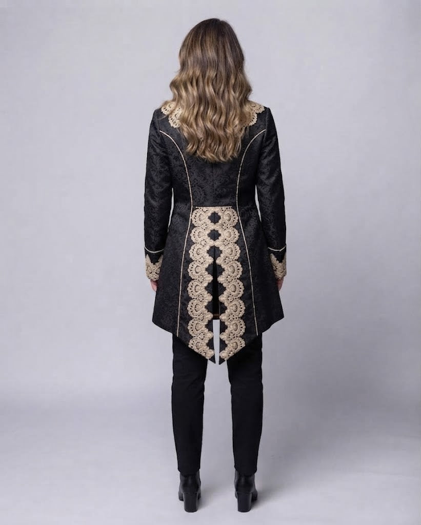 Damenbluse mit Stehkragen und Raffung Drune