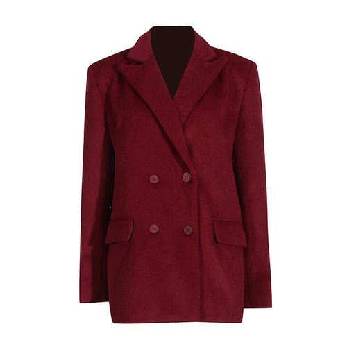 Drune | Warme Damen Wolljacke mit Gürtel und Kurzer Passform