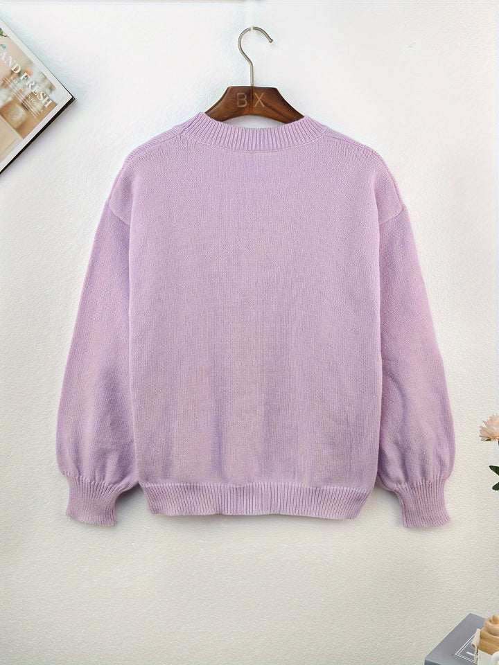 Drune | Oversize Strickpullover mit Rundhalsausschnitt – Weich & stylisch für kalte Tage