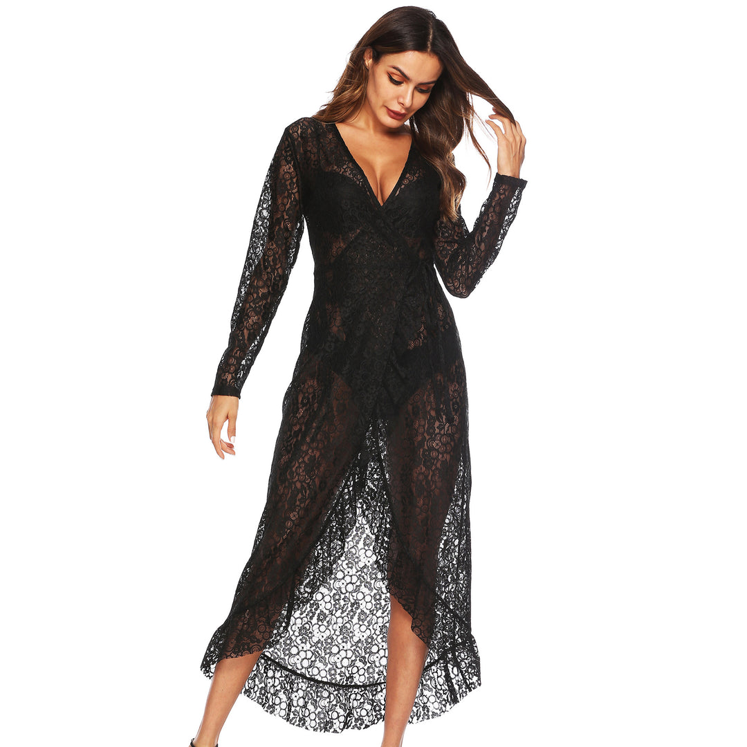 Damen Spitzenkleid Drune