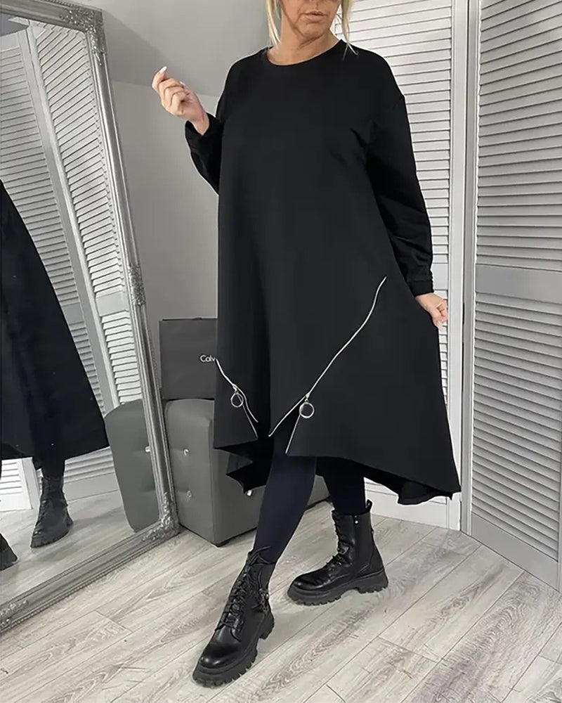 Drune | Übergröße Kleid mit Reißverschluss