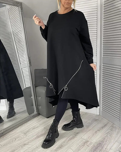 Drune | Übergröße Kleid mit Reißverschluss