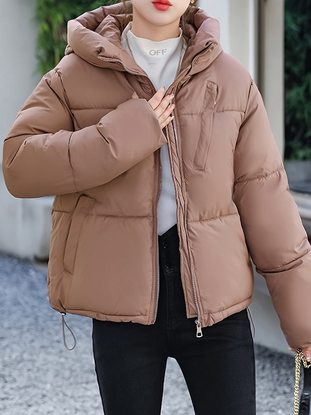 Drune | Lässig Gefüttert mit Reißverschluss für Frauen Ideal für Herbst Winter
