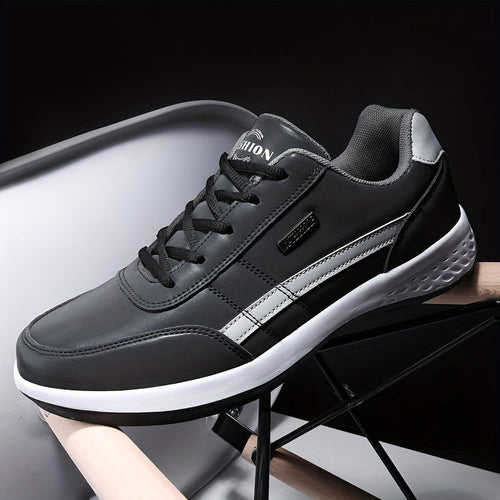 Drune | Große Größen Einfarbige Herrensneaker Mit Weicher Rutschfester Sohle