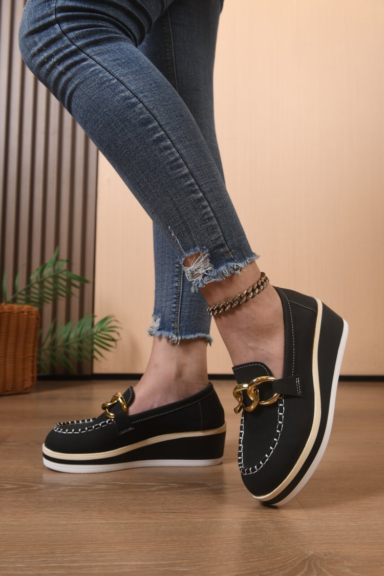 Orthopädische Slipper mit dicker Sohle und Ketten Drune Drune