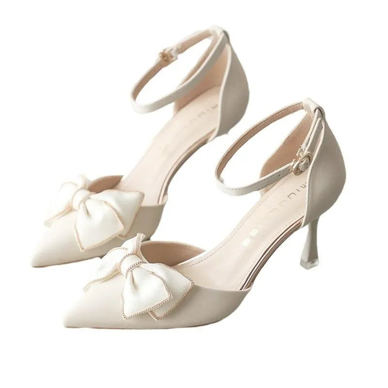 Drune | Pumps für Damen mit Schleife und Spitzenabsatz