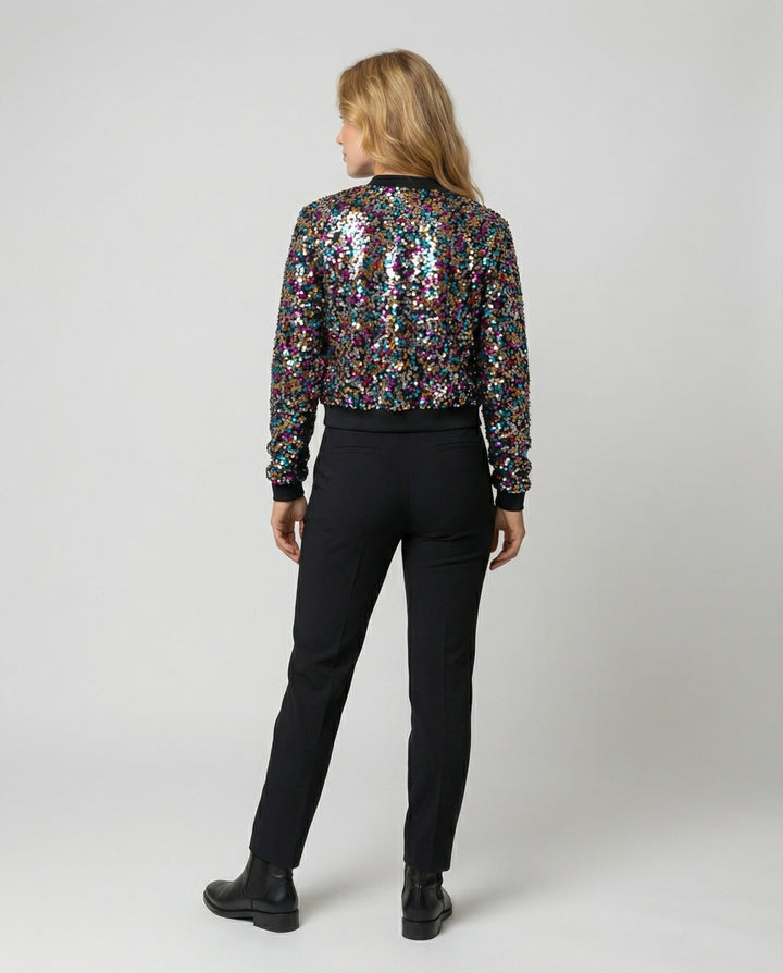 Pailletten Bomberjacke Damen | Drune