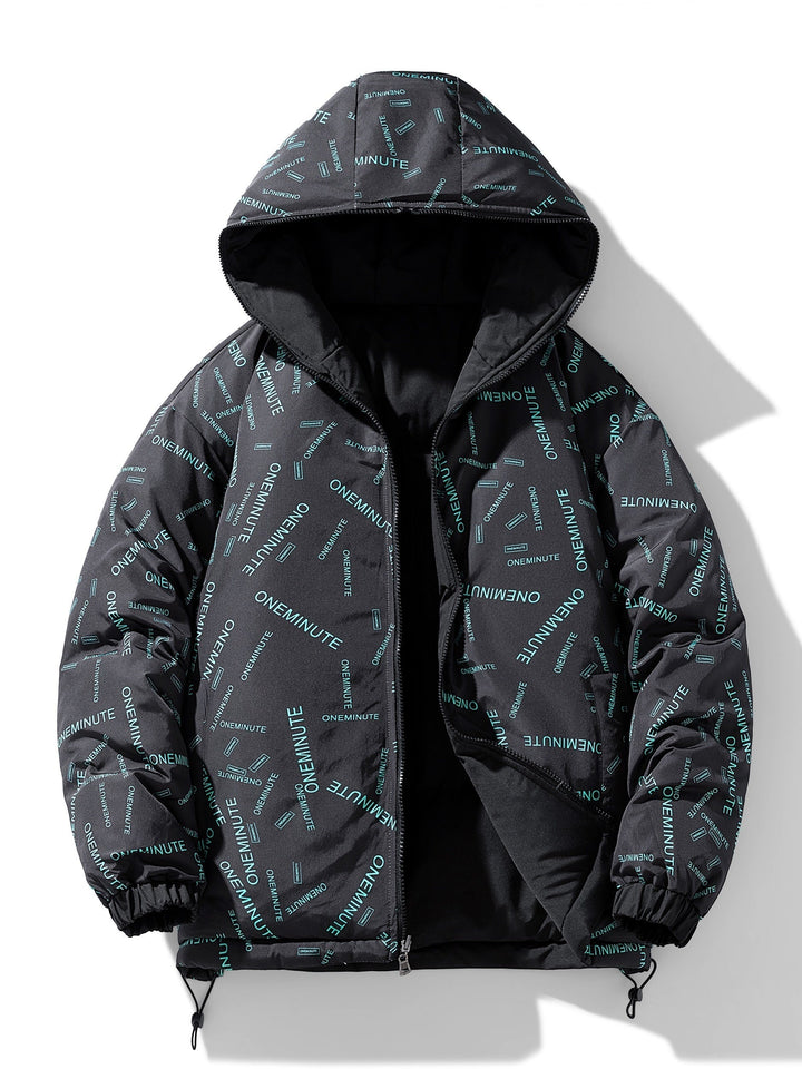 Drune | Mehrere Taschen Design Kapuzen Winter Jacke Für Herren - Perfekt für Outdoor-Aktivitäten