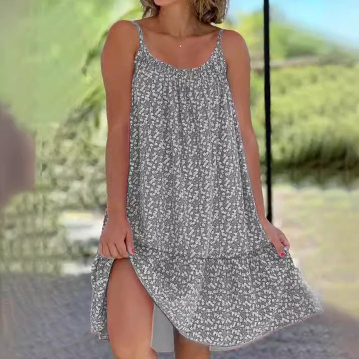 Drune | Großes Pendel floral Hosenträger Weste Kleid