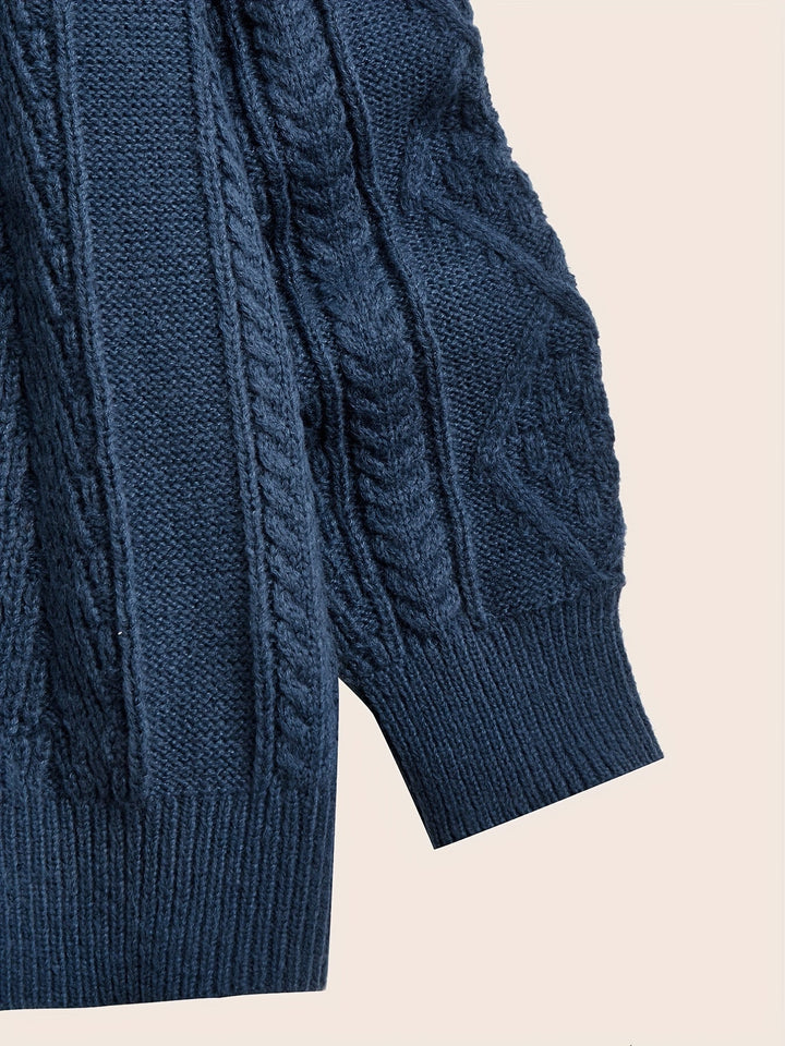 Drune | Lässiger Pullover mit Zopfmuster für Herren
