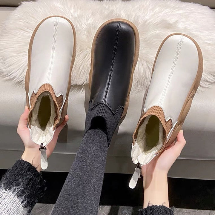 Drune | Klassische Stiefelette mit niedrigem Absatz
