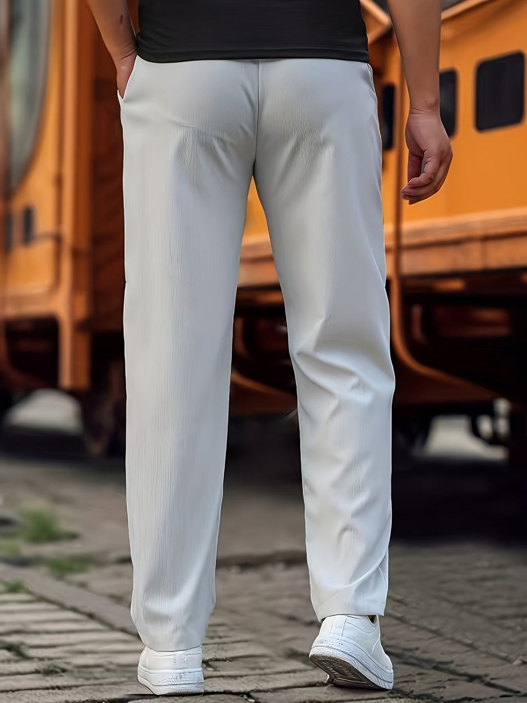 Drune | Stilvolle Kordelzug Athletische Hosen mit Taschen für Herren