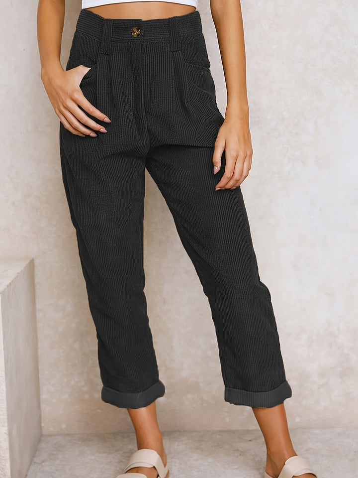 Drune | Damen Stoffhose mit geradem Bein für eleganten Stil
