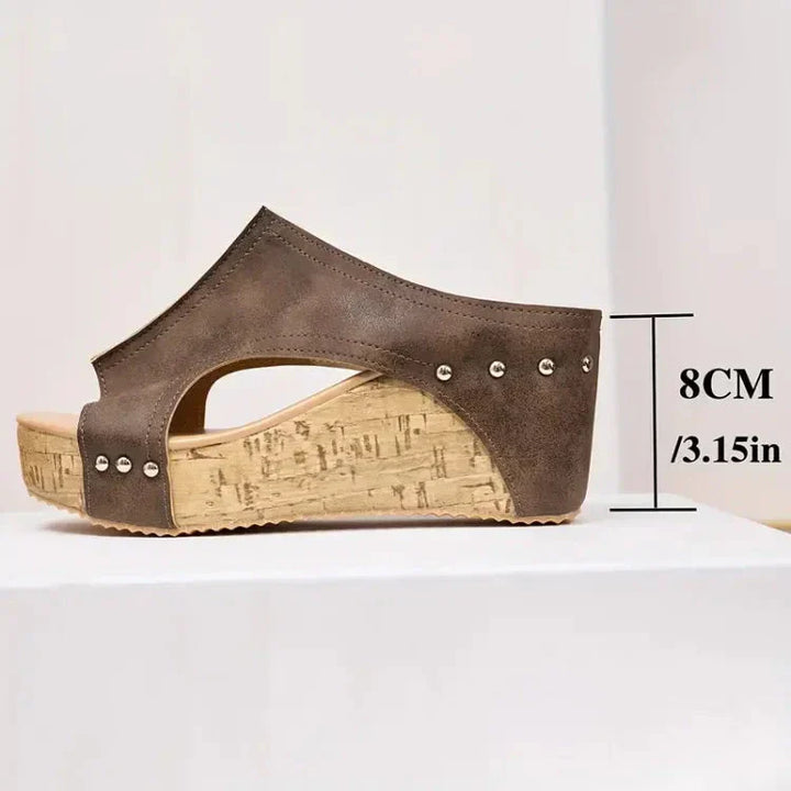 Drune | Stylische Orthopädische Keil Sandalen