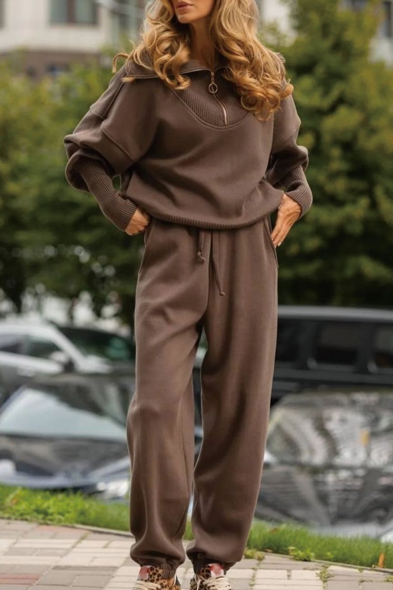 Drune | Freizeit-Set mit Reißverschluss-Pullover