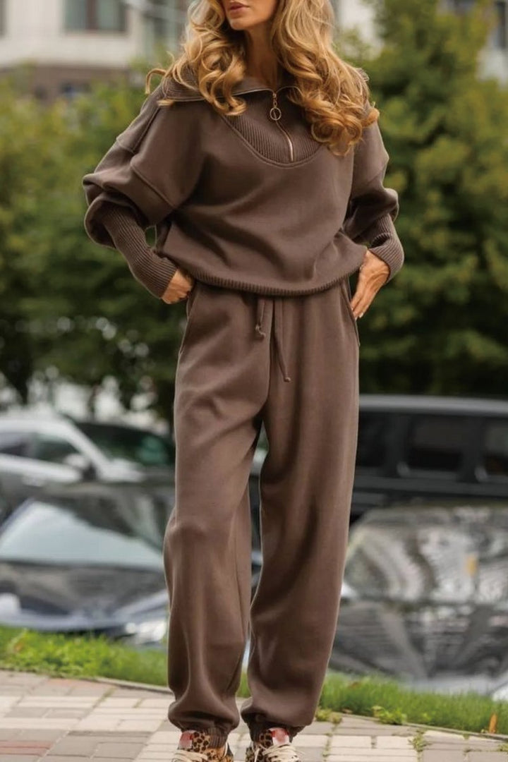 Drune | Freizeit-Set mit Reißverschluss-Pullover