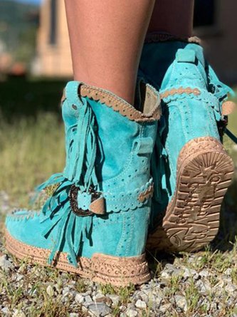 Drune | Westernstiefel mit Fransen
