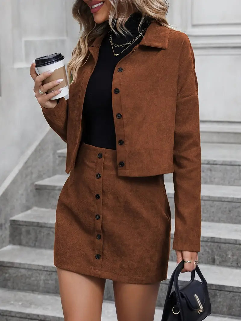 Drune | Drop-Shoulder-Outfits und hochtaillierter Rock