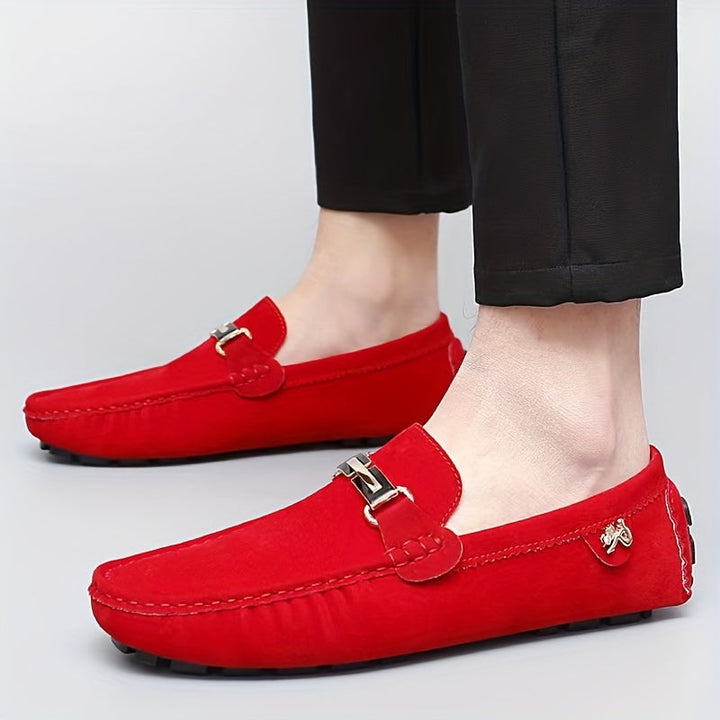 Drune | Bequeme Metallische Mokassins