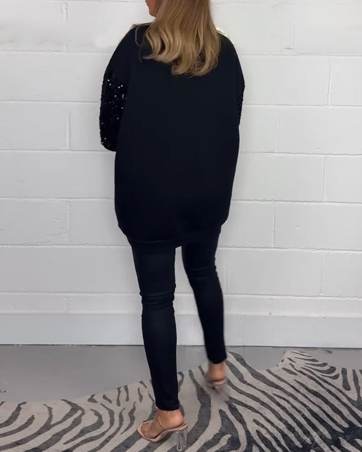 Drune | Pullover Sweatshirt mit Rundhalsausschnitt und Langen Ärmeln