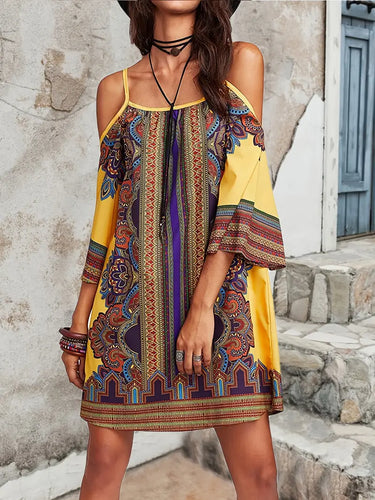 Drune | Farbige Boho Sommerkleid