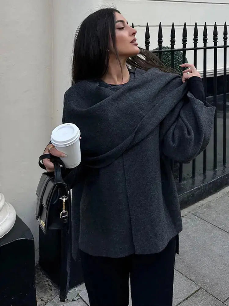 Drune | Elegante Cape Jacke Zeitloser Stil und Vielseitige Eleganz