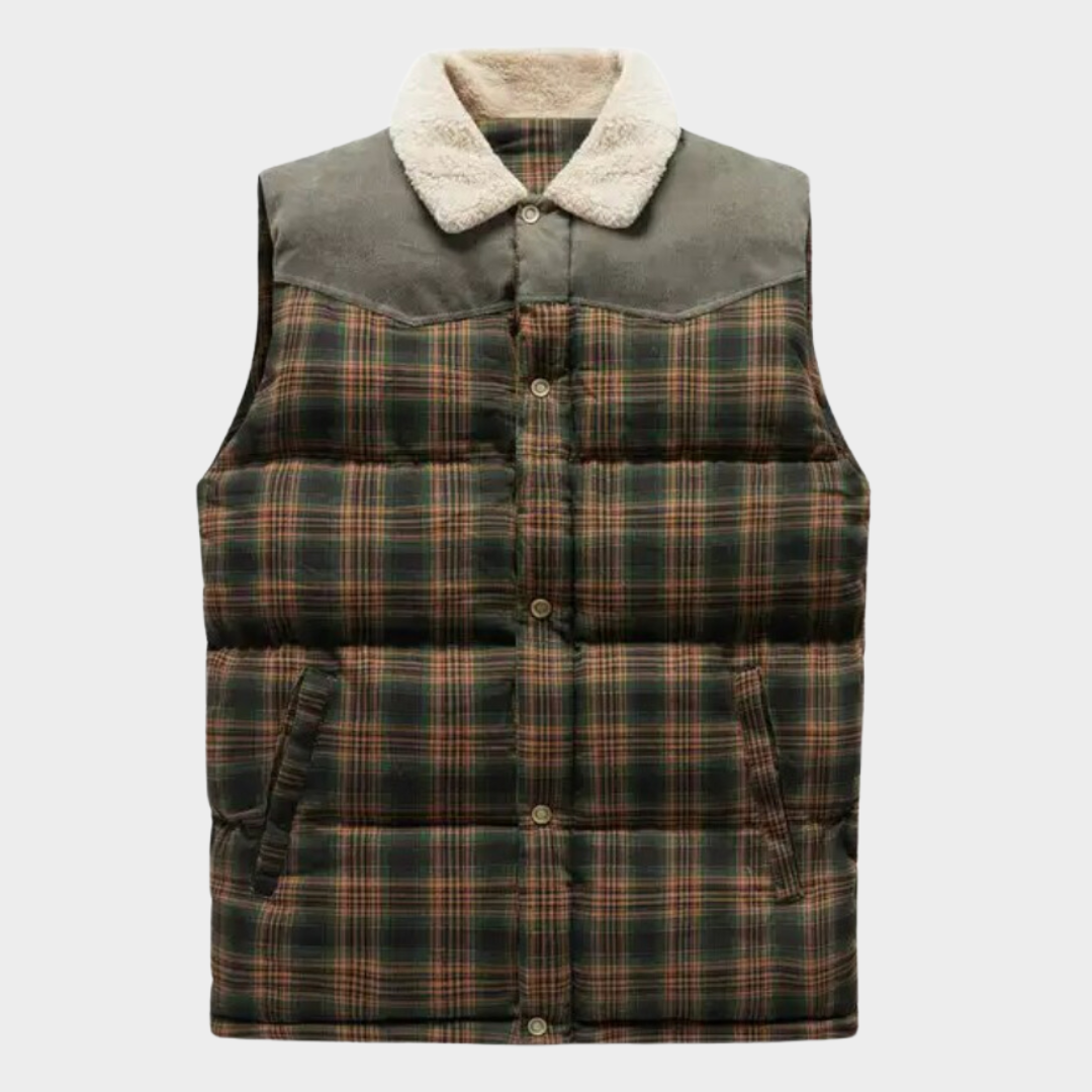 Drune | Klassisch kariertes Herren Bodywarmer