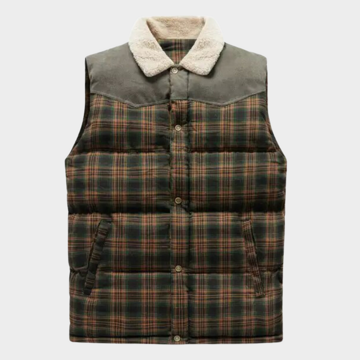 Drune | Klassisch kariertes Herren Bodywarmer