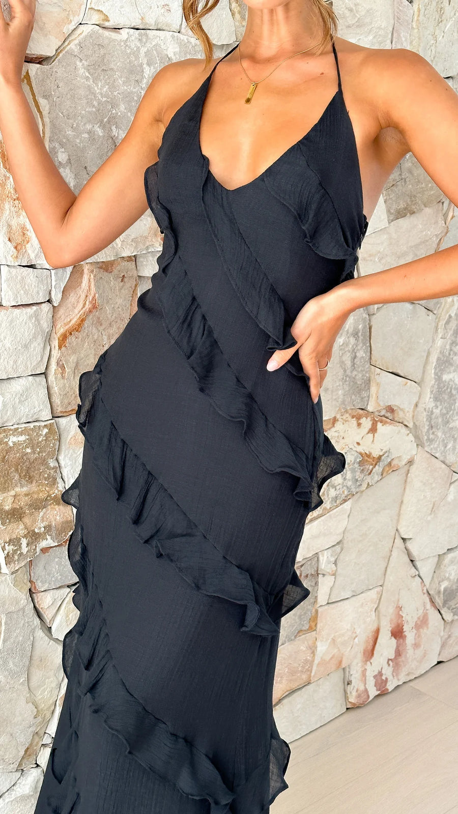 Drune | Fließendes Maxikleid