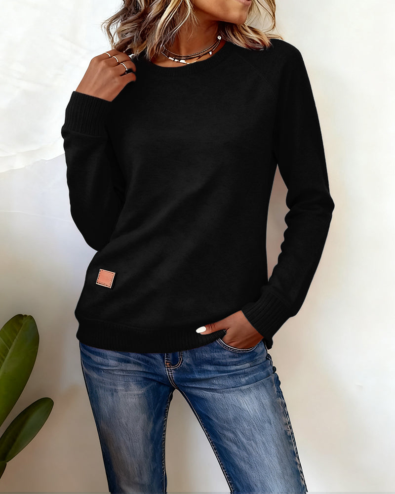 Drune | Lässig Sweatshirt mit Rundhalsausschnitt