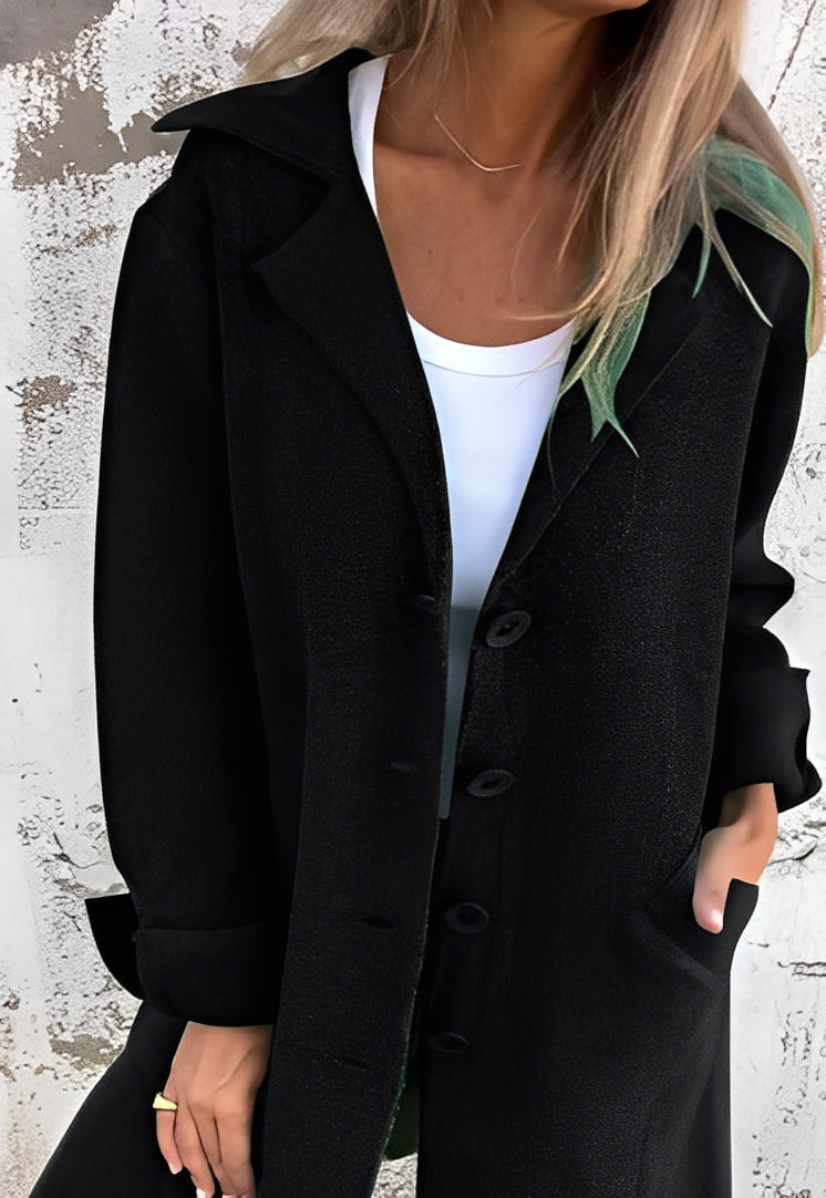 Drune | Lässiger langer Strickmantel für Frauen