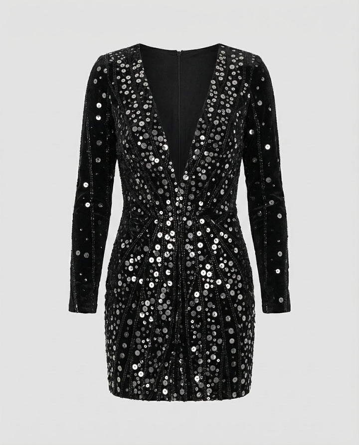 Golden Paillettenkleid Damen | Drune
