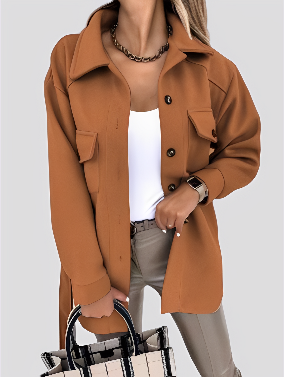 Drune | Moderne, leichte Damenjacke mit Reverskragen