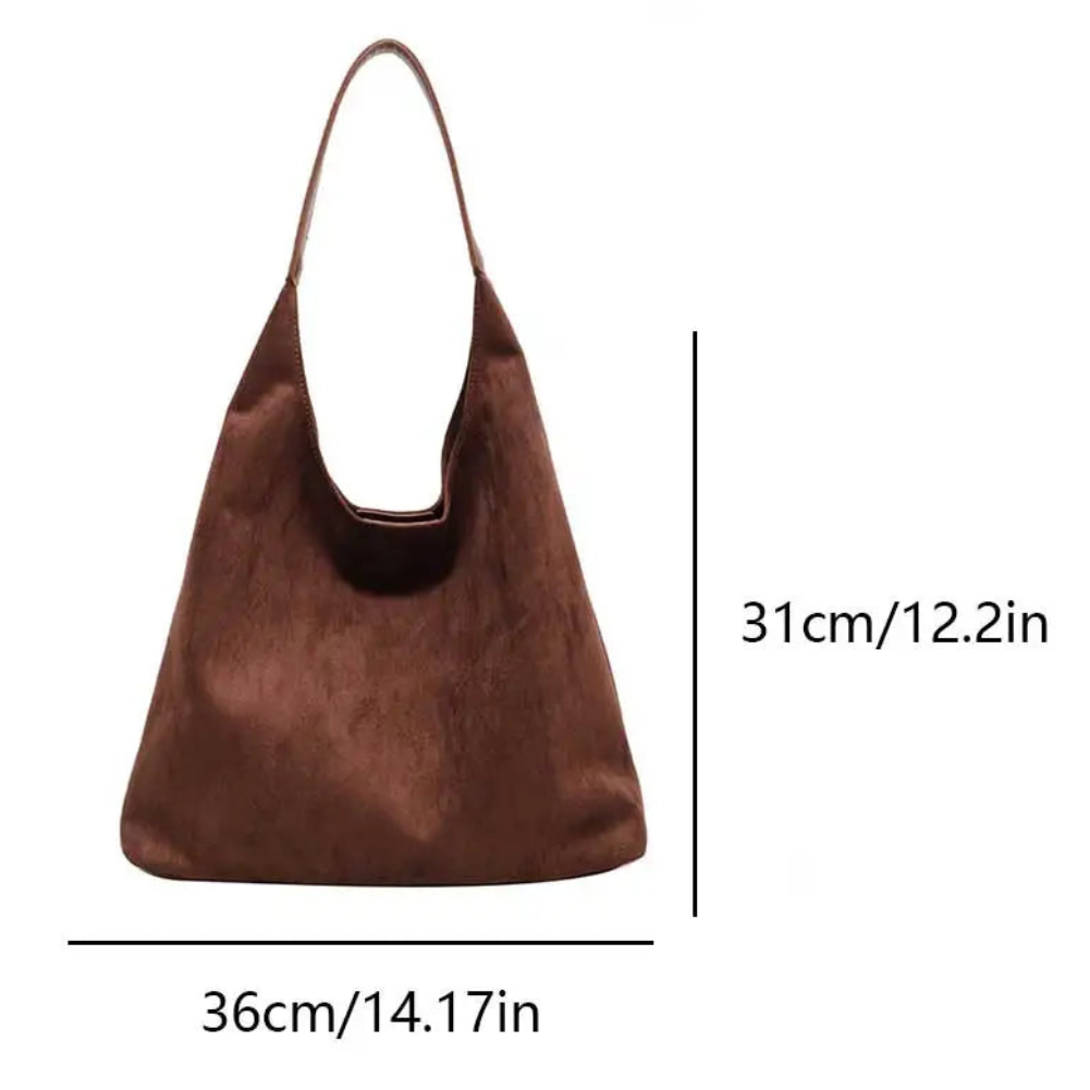 Drune | Damen Wildleder Tote Bag Stilvolle Frauentasche