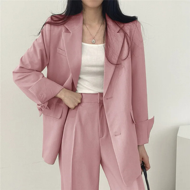 Drune | Langer Damenblazer mit Breitem Revers und Relaxter Passform