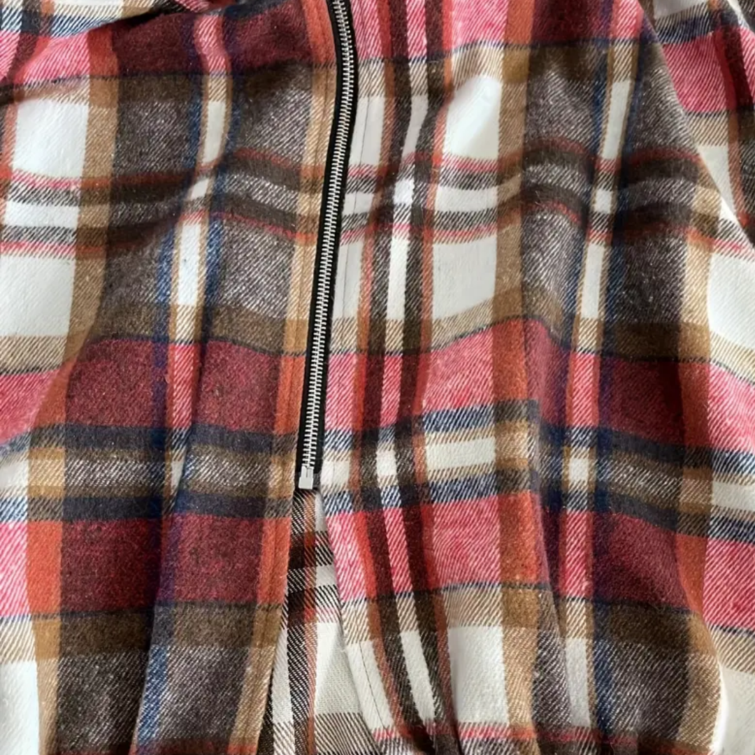 Drune | Trendiger karierter Cardigan für Frauen