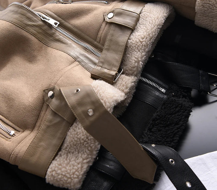 Drune | Wildleder Winterjacke - Warm & Stilvoll