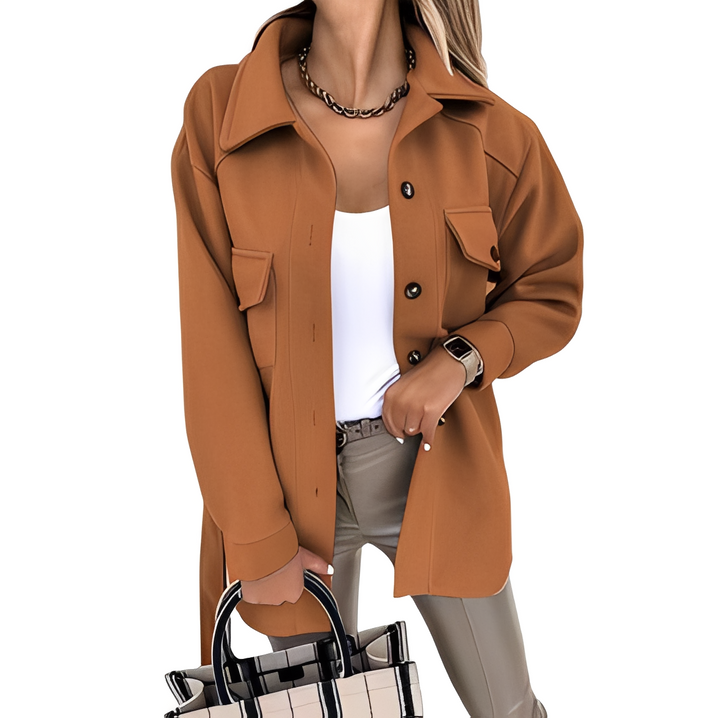 Drune | Elegante Reversjacke mit Knöpfen für Damen