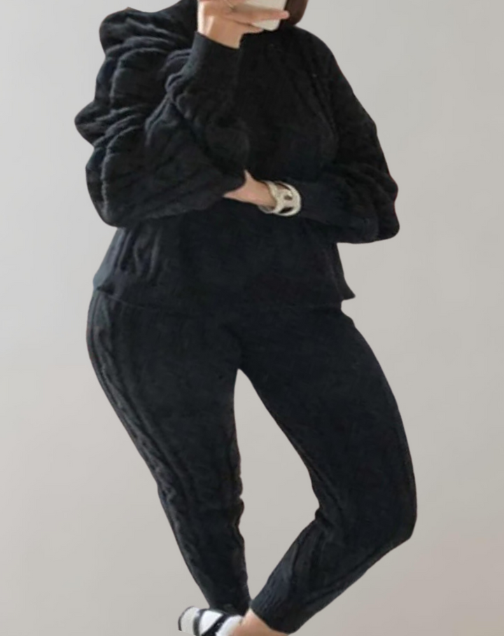 Drune - Strick-Schulter-Hosen-Set