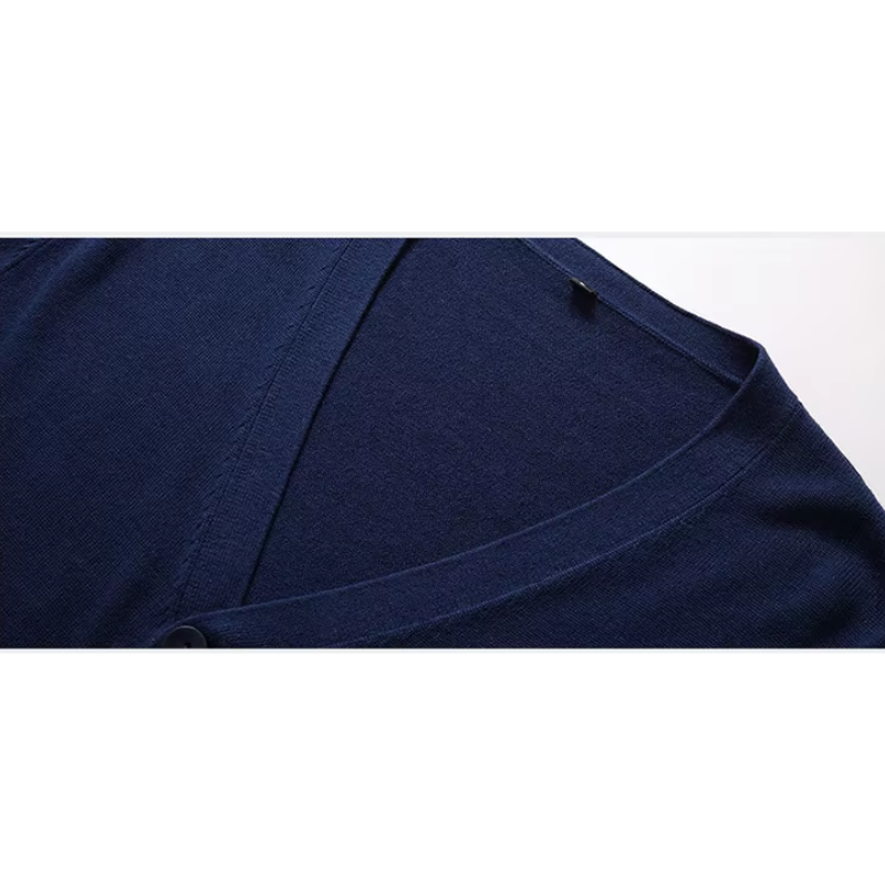 Drune | Herren Strickjacke Mit Knöpfen, V-ausschnitt, Leichtes Material, Slim Fit Design