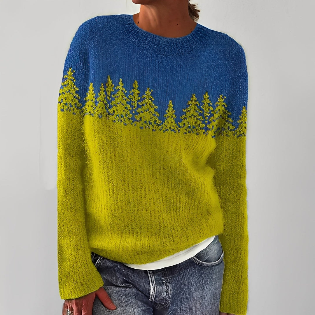 Drune | Klassischer Damenpullover mit Muster