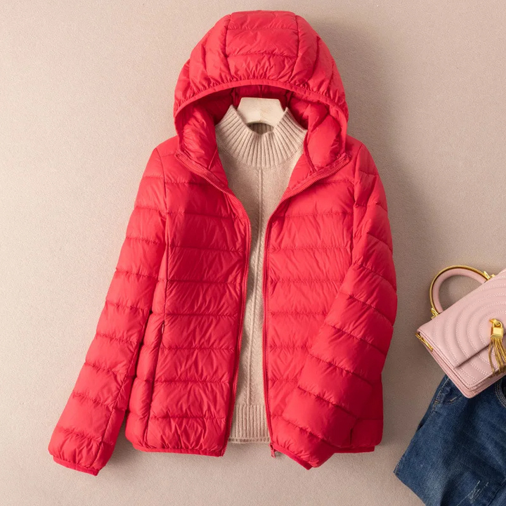 Drune | Steppjacke Leicht mit Kapuze Warm Gefüttert Lässige Passform
