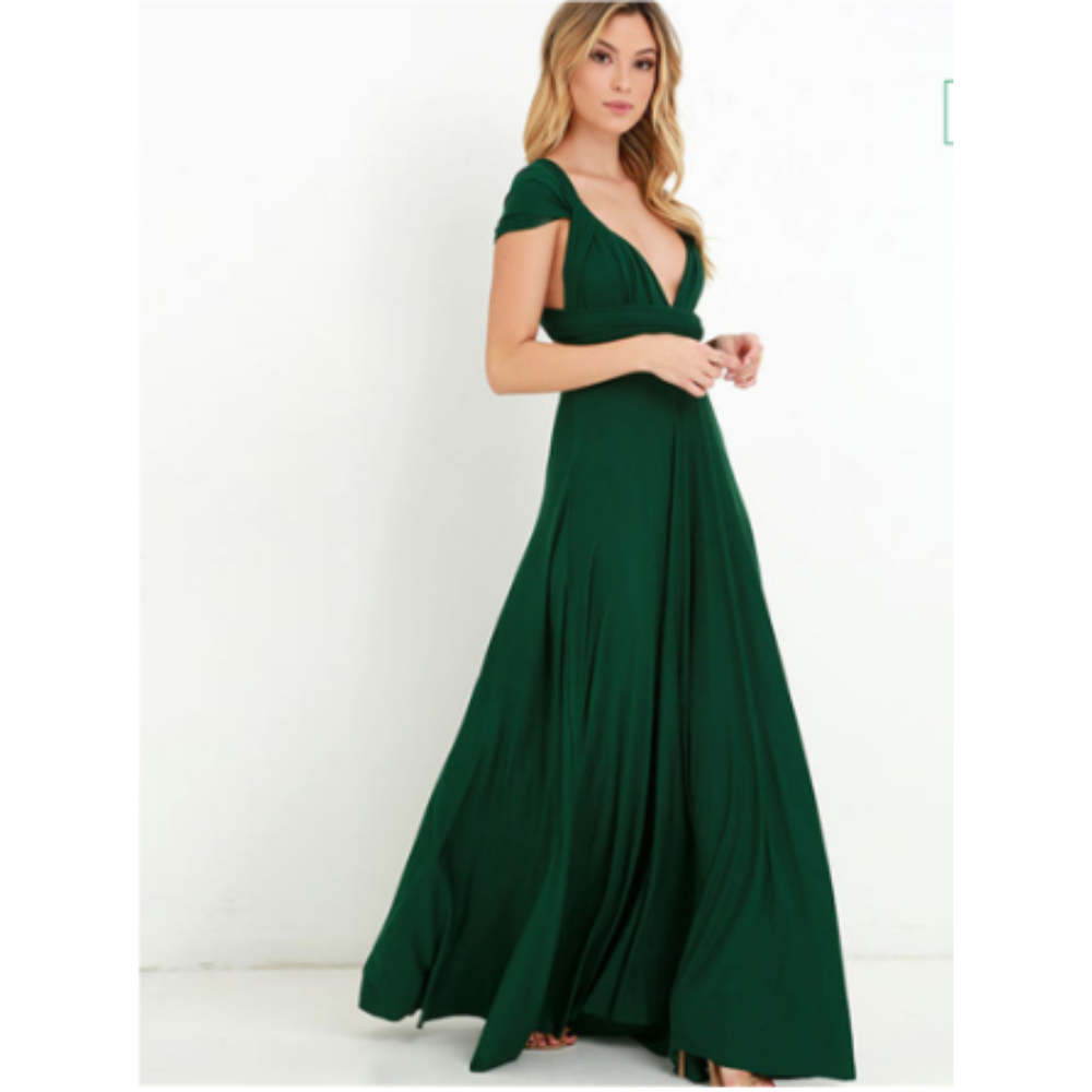 Drune | Damen Geformtes Satin Kleid Stylish
