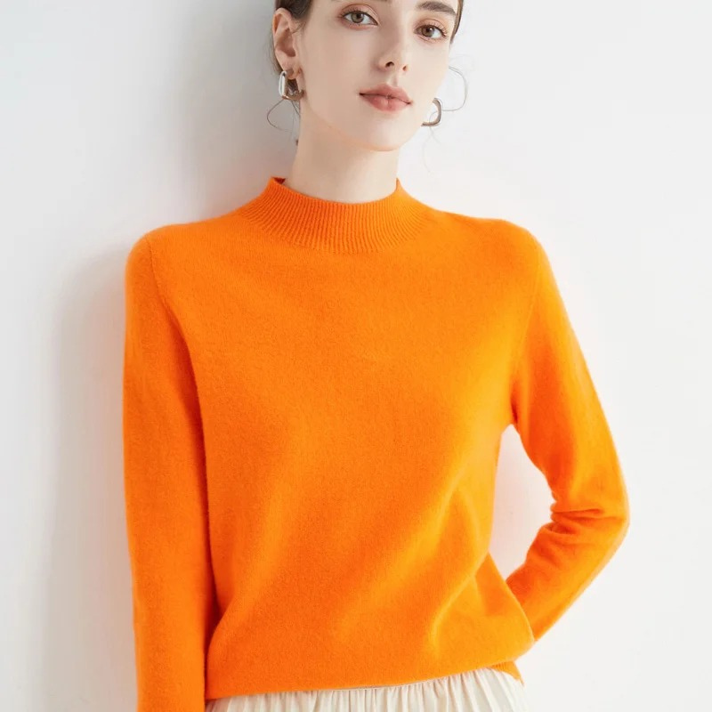 Drune | Cashmere Pullover Damen Rundhals Weicher und Leichter Strickpullover
